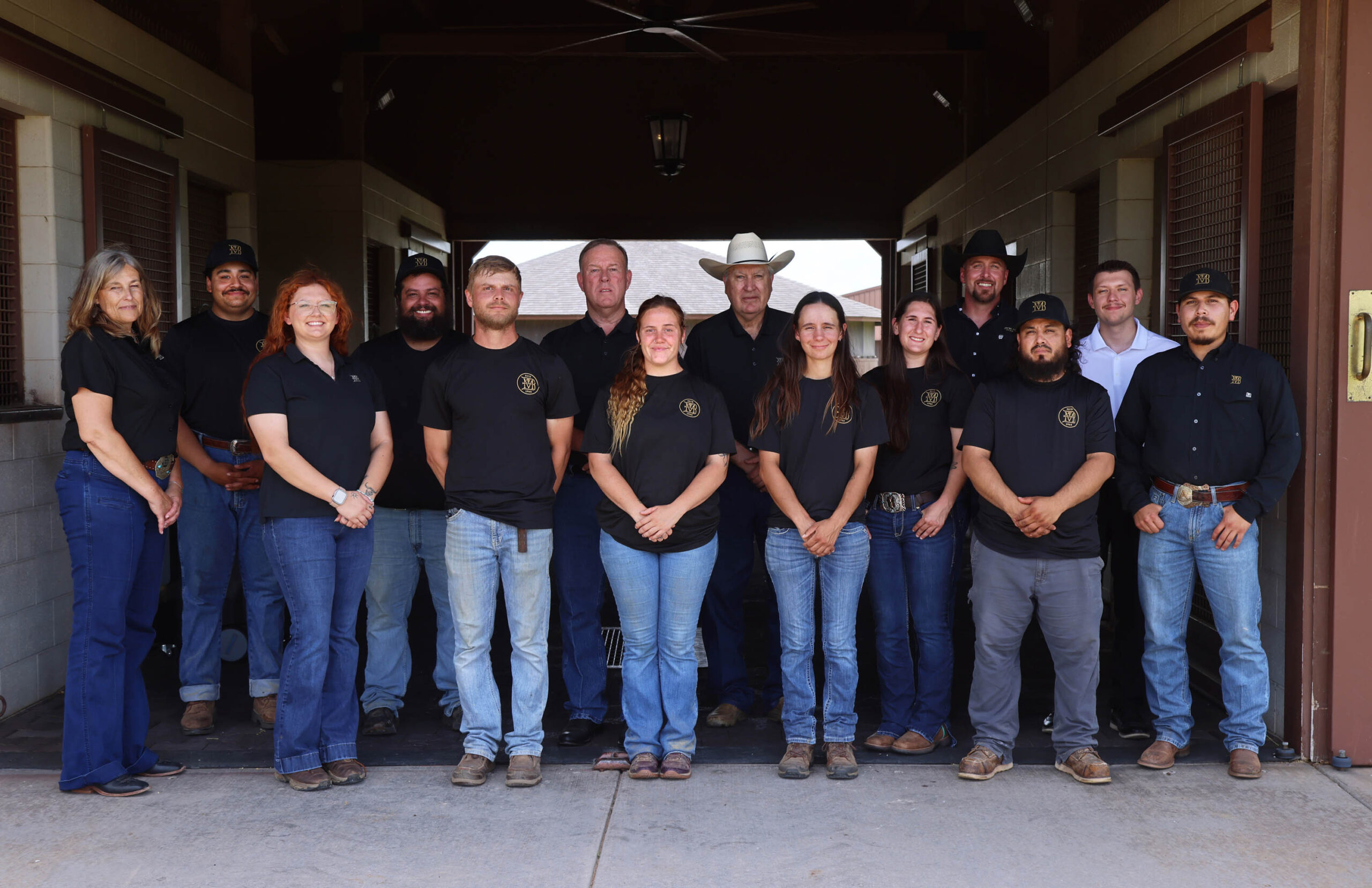 The Bob Moore Farms team gathered on the farm in Norman, Oklahoma